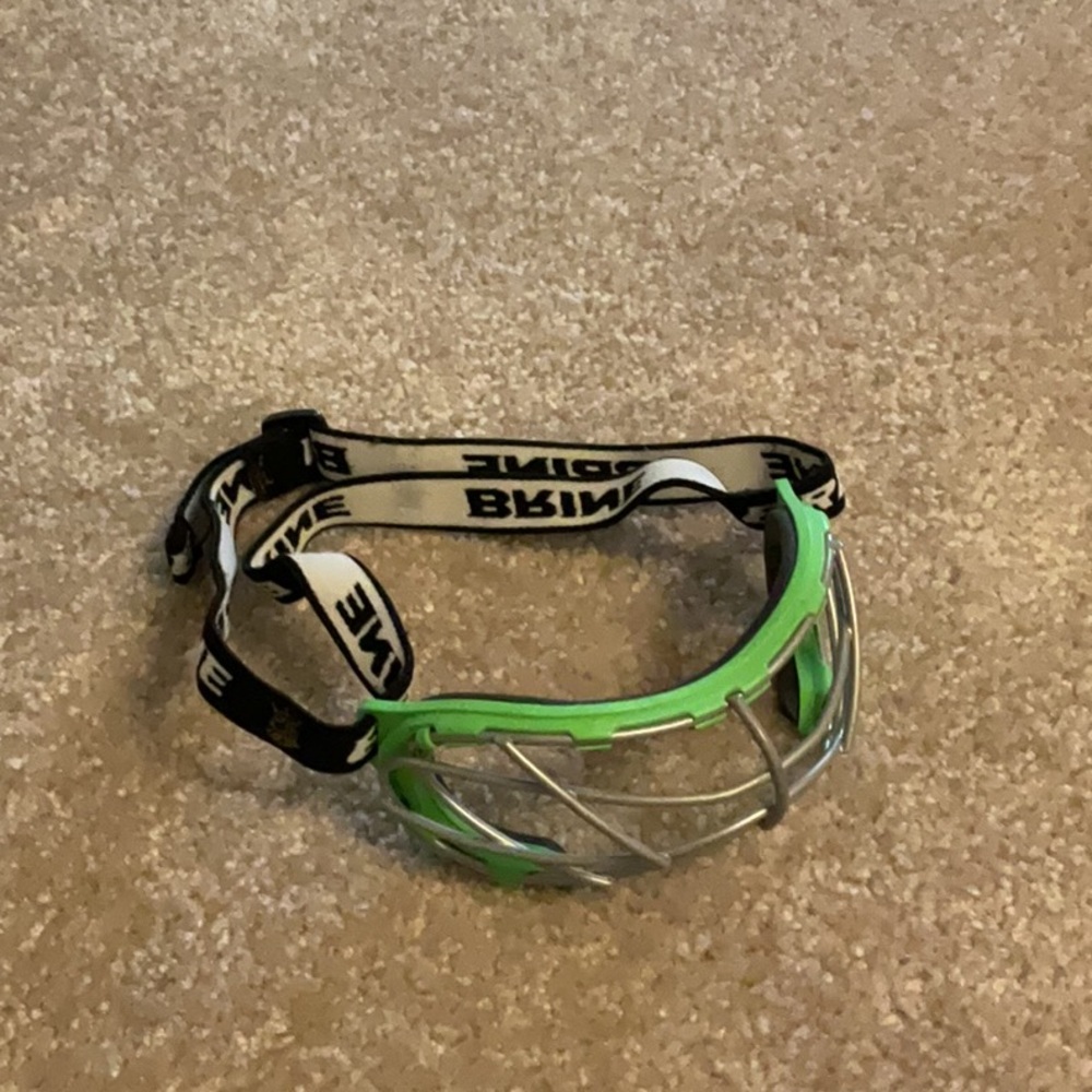 Brine Lacrosse Goggles Green and Silver